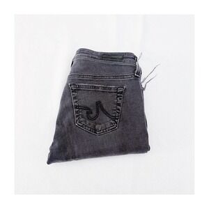AG The Legging Ankle Super Skinny Ankle Black Denim Jeans SZ25
